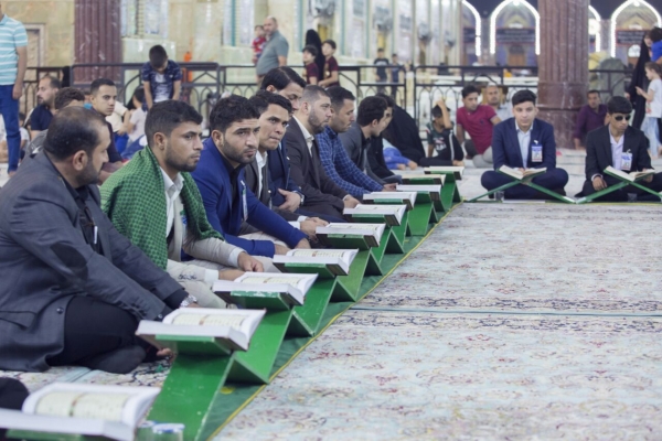 بالصور...العتبة الحسينية تحتضن محفلاً قرآنياً ترحماً على أرواح شهداء